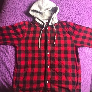Crooks & Castles button down hoodie